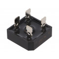BR251; Single-phase bridge rectifier; Urmax: 100V; If: 25A; Ifsm: 400A; DC COMPONENTS