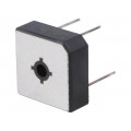 BR2510W; Single-phase bridge rectifier; Urmax: 1000V; If: 25A; Ifsm: 400A; DC COMPONENTS