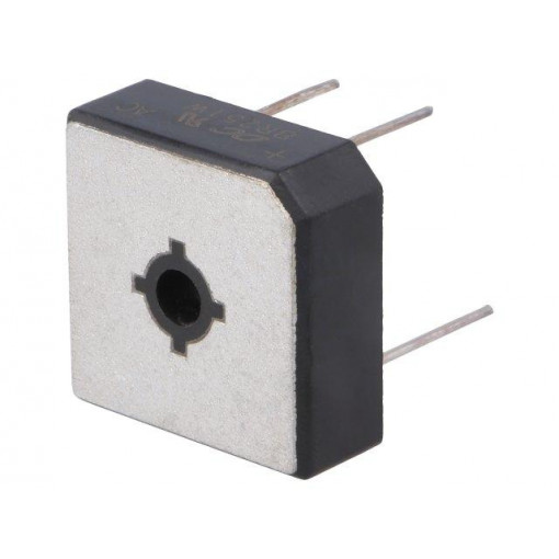 BR251W; Single-phase bridge rectifier; Urmax: 100V; If: 25A; Ifsm: 400A; DC COMPONENTS BR251W; Single-phase bridge rectifier; Urmax: 100V; If: 25A; Ifsm: 400A; DC COMPONENTS