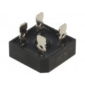 BR254; Single-phase bridge rectifier; Urmax: 400V; If: 25A; Ifsm: 400A; DC COMPONENTS
