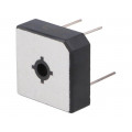 BR258W; Single-phase bridge rectifier; Urmax: 800V; If: 25A; Ifsm: 400A; DC COMPONENTS