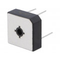 BR3510W; Single-phase bridge rectifier; Urmax: 1000V; If: 35A; Ifsm: 400A; DC COMPONENTS