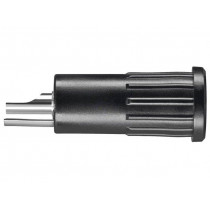 BRBU 7924 L NI/SW; 4mm banana; 16A; 30VAC; 60VDC; black; crimped; insulated; -25÷80°C; SCHÜTZINGER