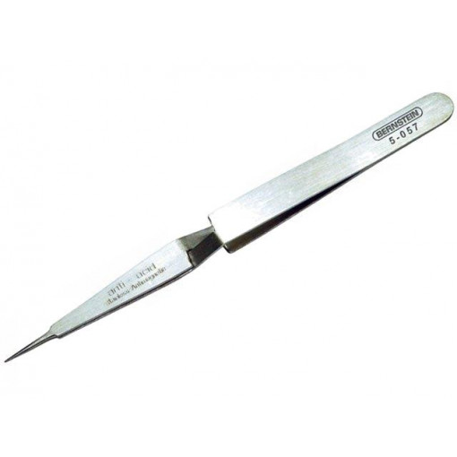 5-057; Tweezers; 120mm; for precision works; Blades: straight,elongated; BERNSTEIN