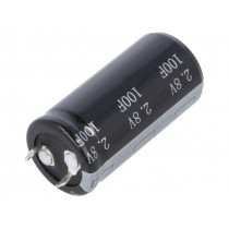 BRP002R8S107FA; Capacitor: electrolytic; supercapacitor; 100F; 2.8VDC; ESR: 12mΩ; BIGCAP BRP002R8S107FA; Capacitor: electrolytic; supercapacitor; 100F; 2.8VDC; ESR: 12mΩ; BIGCAP