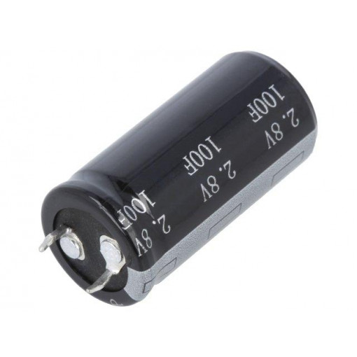 BRP002R8S107FA; Capacitor: electrolytic; supercapacitor; 100F; 2.8VDC; ESR: 12mΩ; BIGCAP