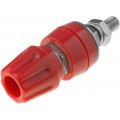 ; Socket; 4mm banana; 50A; 60VDC; red; screw; 57mm; Contacts: brass; 