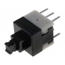 BS-800-N; Microswitch TACT; DPDT; Pos: 2; 0.1A/30VDC; THT; none; 1.6N; 8x8mm; CANAL ELECTRONIC BS-800-N; Microswitch TACT; DPDT; Pos: 2; 0.1A/30VDC; THT; none; 1.6N; 8x8mm; CANAL ELECTRONIC