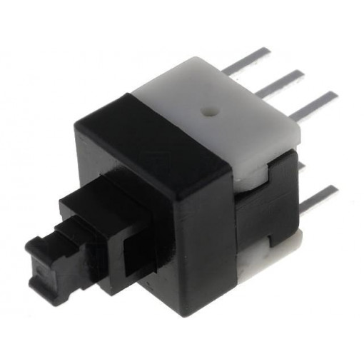 BS-800-N; Microswitch TACT; DPDT; Pos: 2; 0.1A/30VDC; THT; none; 1.6N; 8x8mm; CANAL ELECTRONIC BS-800-N; Microswitch TACT; DPDT; Pos: 2; 0.1A/30VDC; THT; none; 1.6N; 8x8mm; CANAL ELECTRONIC