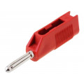 BSB20KRT; Plug; 4mm banana; 30A; 33VAC; 60VDC; red; 3mΩ; 2.5mm2; HIRSCHMANN T&M