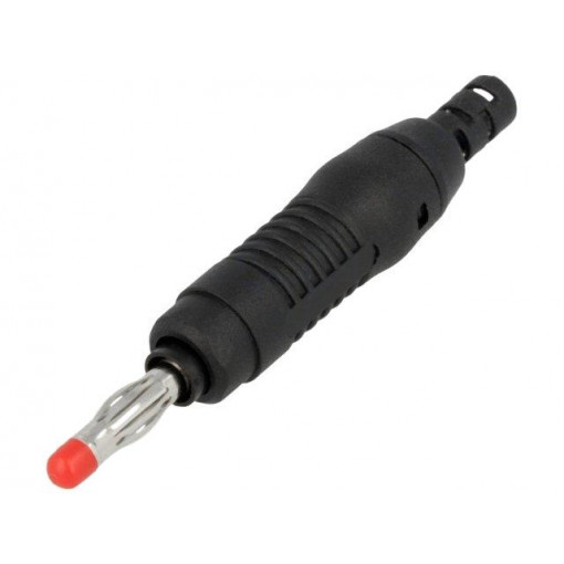 ; Plug; 4mm banana; 32A; 30VAC; 60VDC; black; 68.3mm; Mat: brass; ; Plug; 4mm banana; 32A; 30VAC; 60VDC; black; 68.3mm; Mat: brass;