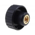 6731; Knob; Ø: 32mm; Int.thread: M8; 16mm; H: 22mm; polyamide; knurled; ELESA+GANTER