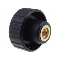 6731; Knob; Ø: 32mm; Int.thread: M8; 16mm; H: 22mm; polyamide; knurled; ELESA+GANTER