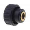 6813; Knob; Ø: 40mm; Int.thread: M10; 13mm; H: 27mm; polyamide; knurled; ELESA+GANTER 6813; Knob; Ø: 40mm; Int.thread: M10; 13mm; H: 27mm; polyamide; knurled; ELESA+GANTER