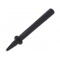 66.9390-21; Test probe; 32A; black; Tip diameter: 4mm; Socket size: 4mm; STÄUBLI