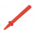 66.9390-22; Test probe; 32A; red; Tip diameter: 4mm; Socket size: 4mm; STÄUBLI