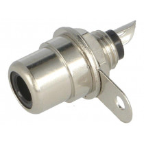 BTO 1 SCHWARZ; Socket; RCA; female; straight; soldering; nickel plated; LUMBERG