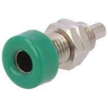 BU 403 NI/GN; Socket; 4mm banana; 32A; 33VAC; 70VDC; green; nickel plated; 10mΩ; SCHÜTZINGER
