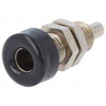 BU 403 NI/SW; Socket; 4mm banana; 32A; 33VAC; 70VDC; black; nickel plated; 10mΩ; SCHÜTZINGER