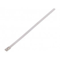 BU44-150; Cable tie; L: 150mm; W: 4.6mm; stainless steel; 445N; Colour: steel; RAYCHEM RPG