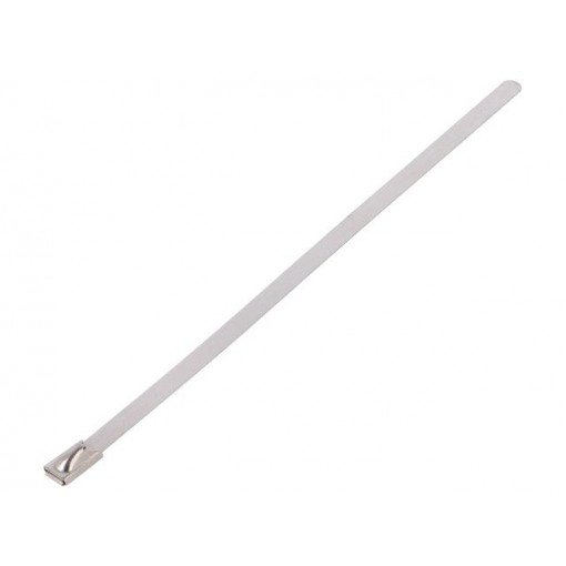 BU44-150; Cable tie; L: 150mm; W: 4.6mm; stainless steel; 445N; Colour: steel; RAYCHEM RPG