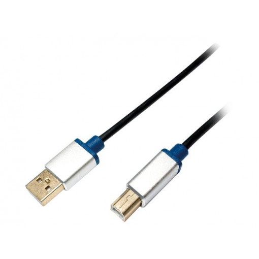 BUAB220; Cable; USB 2.0; USB A plug,USB B plug; 2m; black; LOGILINK