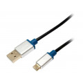 BUAM210; Cable; USB 2.0; USB A plug,USB B micro plug; 1m; black; LOGILINK
