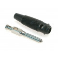 BUELA30KSW; Plug; 4mm banana; 30A; 60VDC; black; 3mΩ; 2.5mm2; Contacts: brass; HIRSCHMANN T&M