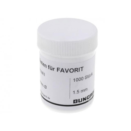 ; Through hole: for PCBs; 1.5mm; 1000pcs.; BUNGARD