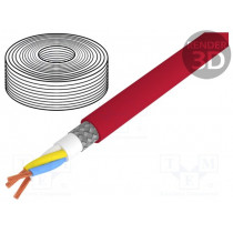 2170370; Wire; CC-Link; 3x20AWG; stranded; Cu; tinned copper braid; PUR; red; LAPP KABEL