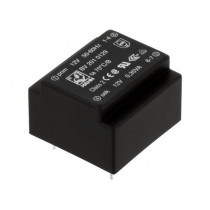BV 201 0129; Transformer: encapsulated; 0.35VA; 12VAC; 12V; 29mA; Mounting: PCB; HAHN