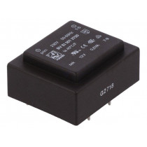 BV EI 301 2720; Transformer: encapsulated; 0.6VA; 230VAC; 12V; 50mA; Mounting: PCB; HAHN BV EI 301 2720; Transformer: encapsulated; 0.6VA; 230VAC; 12V; 50mA; Mounting: PCB; HAHN