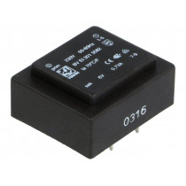 BV EI 301 3582; Transformer: encapsulated; 0.7VA; 230VAC; 6V; 117mA; Mounting: PCB; HAHN BV EI 301 3582; Transformer: encapsulated; 0.7VA; 230VAC; 6V; 117mA; Mounting: PCB; HAHN