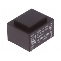 BV EI 302 2003; Transformer: encapsulated; 1.8VA; 230VAC; 15V; 120mA; Mounting: PCB; HAHN BV EI 302 2003; Transformer: encapsulated; 1.8VA; 230VAC; 15V; 120mA; Mounting: PCB; HAHN