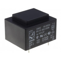 BV EI 302 2028; Transformer: encapsulated; 1.5VA; 230VAC; 15V; 15V; 50mA; 50mA; 70g; HAHN BV EI 302 2028; Transformer: encapsulated; 1.5VA; 230VAC; 15V; 15V; 50mA; 50mA; 70g; HAHN