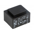 BV EI 302 2990; Transformer: encapsulated; 1.8VA; 230VAC; 24V; 75mA; Mounting: PCB; HAHN