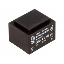 BV EI 303 2010; Transformer: encapsulated; 2.3VA; 230VAC; 6V; 383mA; Mounting: PCB; HAHN