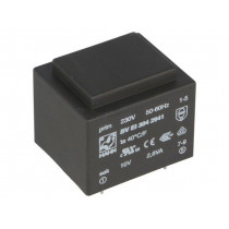 BV EI 304 2941; Transformer: encapsulated; 2.6VA; 230VAC; 10V; 260mA; Mounting: PCB; HAHN