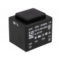 BV EI 305 2052; Transformer: encapsulated; 3VA; 230VAC; 12V; 250mA; Mounting: PCB; HAHN BV EI 305 2052; Transformer: encapsulated; 3VA; 230VAC; 12V; 250mA; Mounting: PCB; HAHN