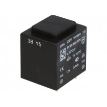 BV EI 306 7072; Transformer: encapsulated; 3.4VA; 230VAC; 12V; 283mA; Mounting: PCB; HAHN