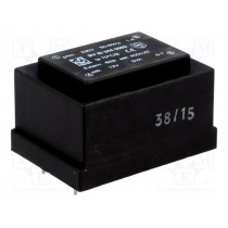 BV EI 344 0059; Transformer: encapsulated; 5VA; 230VAC; 12V; 417mA; Mounting: PCB; HAHN