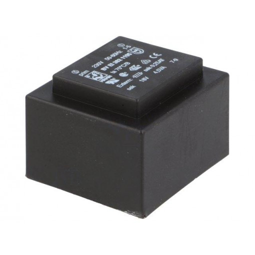 BV EI 382 1195; Transformer: encapsulated; 4.5VA; 230VAC; 18V; 250mA; Mounting: PCB; HAHN