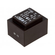 BV EI 422 1276; Transformer: encapsulated; 6VA; 230VAC; 15V; 400mA; Mounting: PCB; HAHN