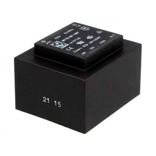 BV EI 481 1307; Transformer: encapsulated; 10VA; 230VAC; 18V; 556mA; Mounting: PCB; HAHN