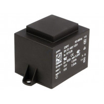 BV EI 483 1251; Transformer: encapsulated; 15VA; 230VAC; 15V; 15V; 500mA; 500mA; HAHN