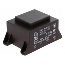 BV EI 541 1110; Transformer: encapsulated; 16VA; 230VAC; 24V; 667mA; Mounting: PCB; HAHN