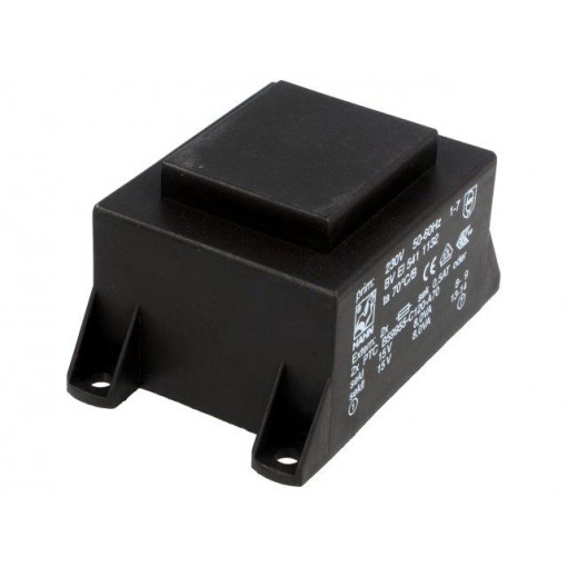 BV EI 541 1132; Transformer: encapsulated; 16VA; 230VAC; 15V; 15V; 534mA; 534mA; HAHN