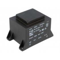 BV EI 543 1172; Transformer: encapsulated; 22VA; 230VAC; 12V; 1834mA; Mounting: PCB; HAHN