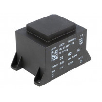 BV EI 543 1174; Transformer: encapsulated; 22VA; 230VAC; 15V; 1467mA; Mounting: PCB; HAHN