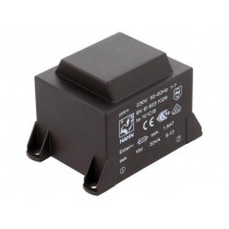 BV EI 603 1028; Transformer: encapsulated; 30VA; 230VAC; 18V; 1667mA; Mounting: PCB; HAHN
